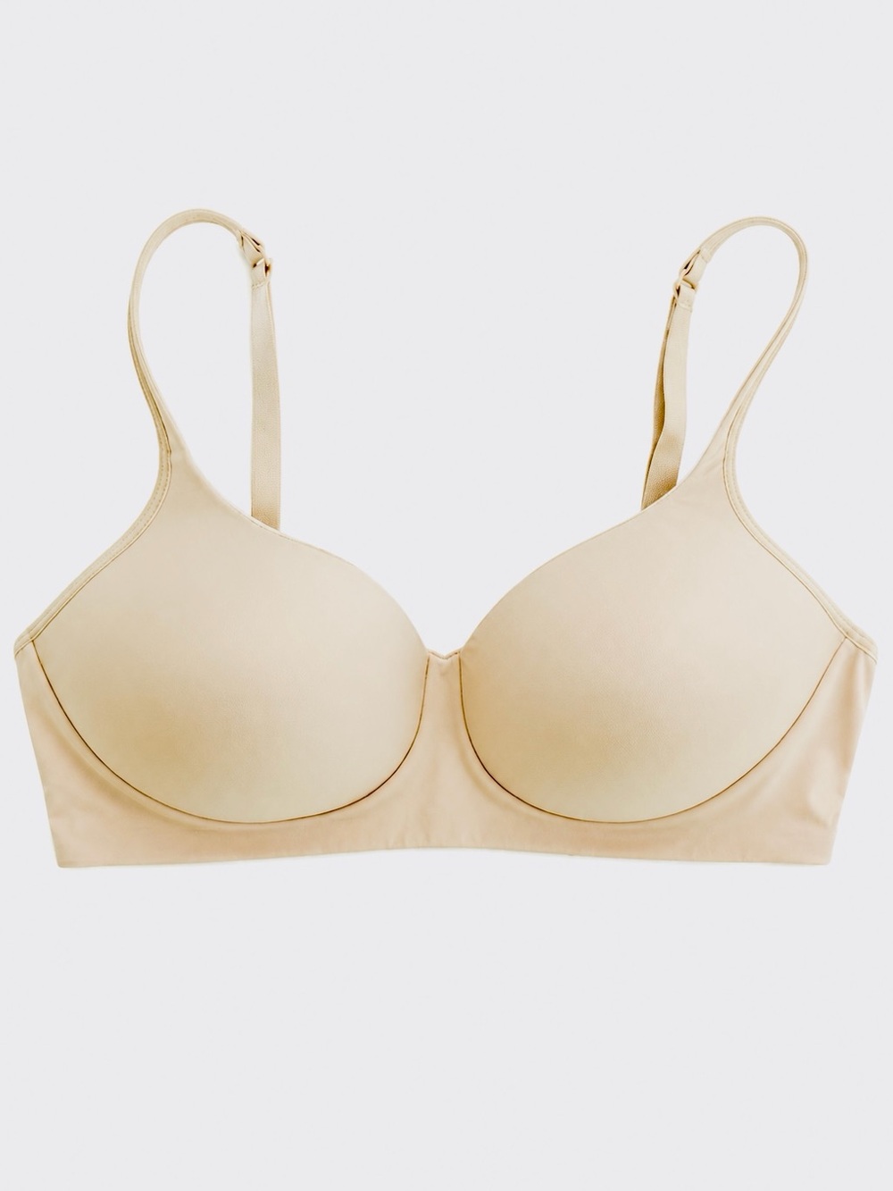 Jockey Wireless Bra Smooth Nude T-Shirt size Large
